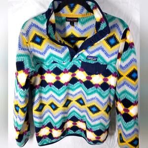 Patagonia Synchilla Timber Twist Aztec Snap-T pullover, XS